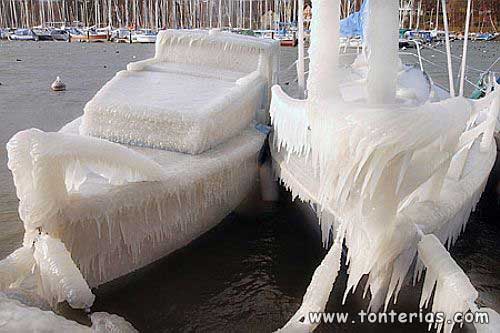 Barcos congelados