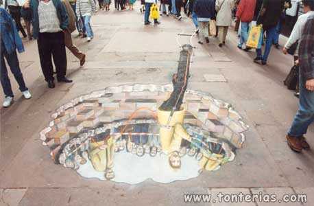 Artistas callejeros con mucho arte
