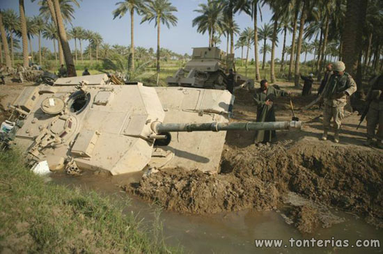 Otro tanque accidentado