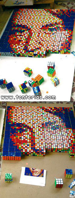 Cuadro cubo de Rubik