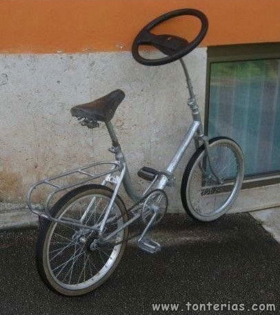 Bicicleta con volante