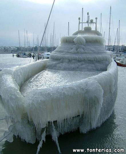 Barco congelado