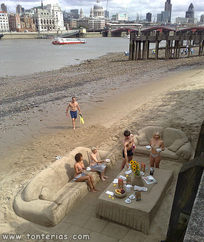 Playa en Londres