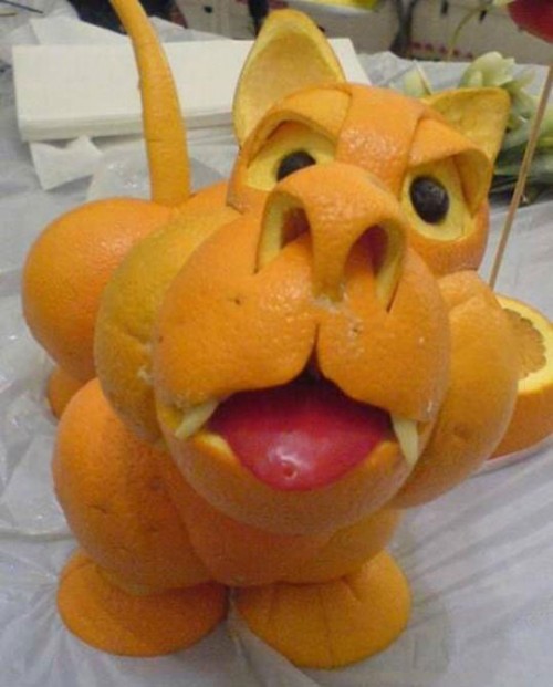 Arte con naranjas