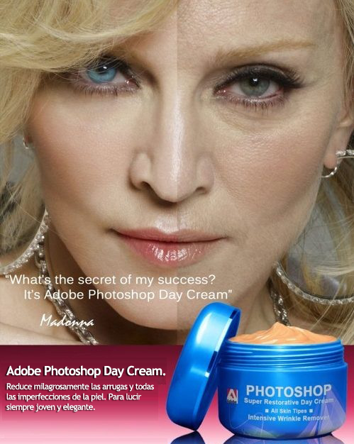 El secreto de la belleza de los famosos - La crema Photoshop