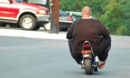 Gordo en moto