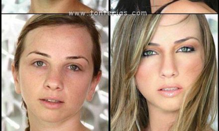 Antes y despues del maquillaje