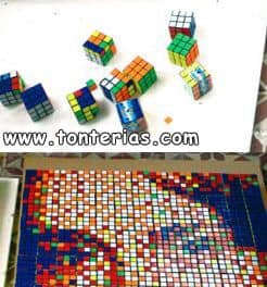 Cuadro cubo de Rubik