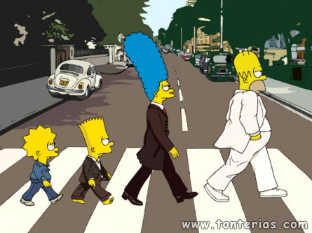 Los Simpsons en Abbey Road
