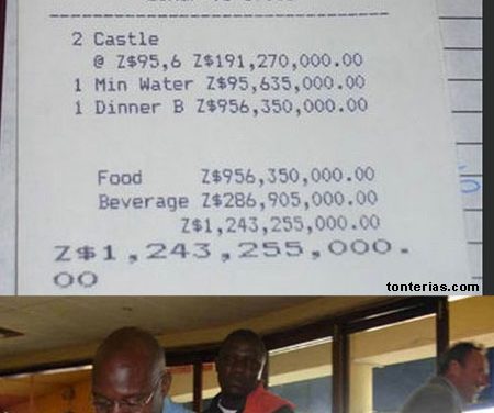 Inflación en zimbawe