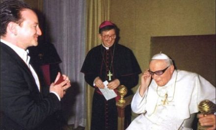 Bono con el Papa