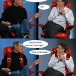 Steve Jobs y Bill Gates se cuentan chistes