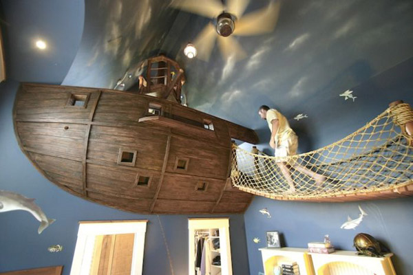 Impresionante dormitorio-barco