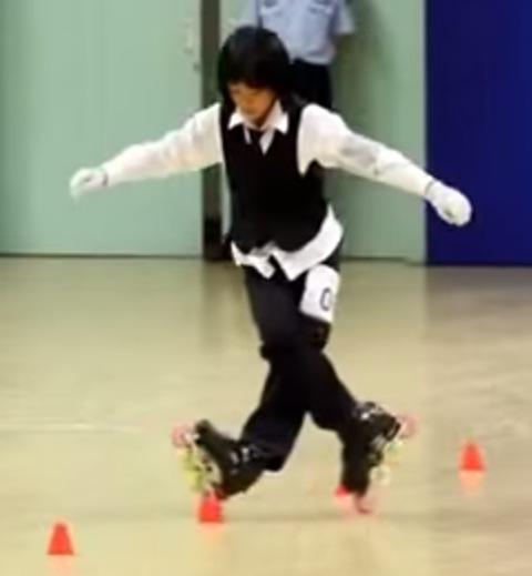 Super talentosa patinadora china