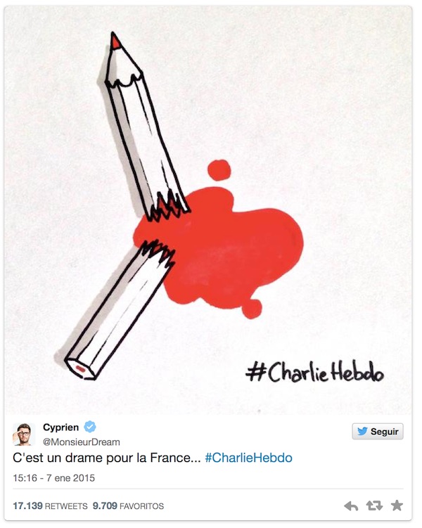 Dibujantes de todo el mundo apoyan a Charlie Hebdo